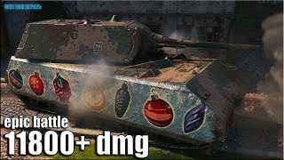 12к урона МЕГА ЭПИК бой Maus World of Tanks