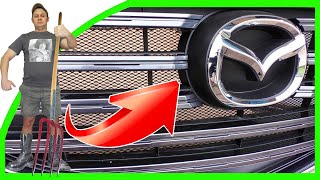 Установка СЕТКИ в БАМПЕР и РЕШЕТКУ РАДИАТОРА Mazda CX-5 часть-2