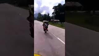 YAMAHA mio AEROX Wheelie Top speed 155  watch this