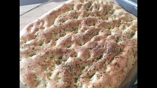 طريقة تحضير خبز الايطالي فوكاشيا. Focaccia