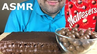ASMR MALTESERS & CHOCOLATE CAKE 몰티저스 초콜릿 먹방 (Eating Sounds) Mukbang NO TALKING