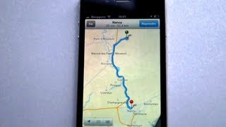 Test Maps Apple carte 3D iPhone 4S