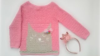 Кофта крючком / Crochet sweater / Jersey de ganchillo