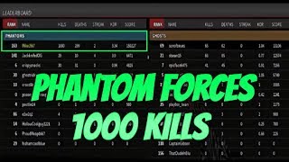 Roblox Phantom Forces Reaching 1000 Kills In A Round!