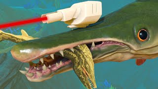 LASER on the NEW Alligator Gar! - Feed and Grow Fish - Part 137 | Pungence