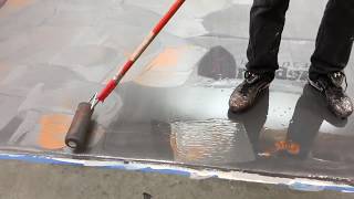Titanium & Brass Metallic Epoxy Floor