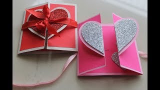 DIY Heart Greeting Card / Handmade Card Tutorial