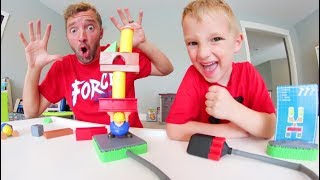 Father & Son PLAY BUILD OR BOOM! / Don't Get Exploded!