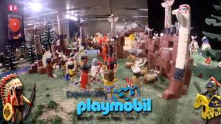 IMPRESIONANTE DIORAMA DE PLAYMOBIL DEL OESTE AMERICANO