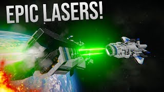 EPIC BEAM LASERS! - Spinal Laser Weaponry - Space Engineers