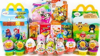 20 Киндер Сюрпризов СУПЕРКРОШКИ Маша и Медведь Гадкий я 3 БАРБИ Фиксики КОТ ТОМ Смешарики МАРИО