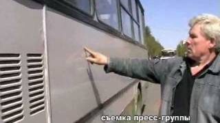 Велосипедист наезжает на автобус, г. Печора
