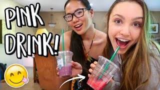 Making the Starbucks Pink Drink!! Sydney Serena Vlogs