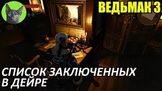 Ведьмак 3 - Пасхалка - Список заключенных в Дейре