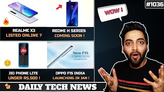 Realme X3,Redmi H Series,Jiophone Lite,OPPO F15 India Launch,Smartphone Ban Navy,Apple Sued #1036