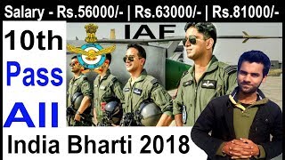 10th Pass Air Force Bharti 2018, Apply All India Group C, IAF Vacancy 2018, Latest Govt Job