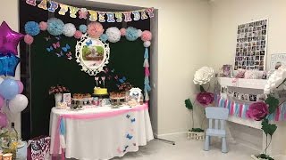 Как украсить первый День рождения Доченьки/ В стиле "Бабочки"/ Butterfly Birthday Party