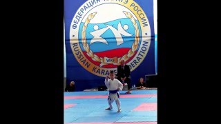 Межрегиональный турнир по каратэ WKF СК "ВЕРНОСТЬ" г.Пенза. 23.01.2016 г. Виктор Филиппов - КАТА.