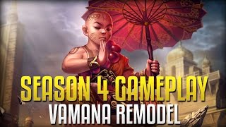 Smite: FIRST GAME WITH SEASON 4 CHANGES!- Vamana Remodel Support PTS Gameplay