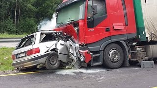 Страшные аварии и ДТП с фурами и грузовиками 2015
