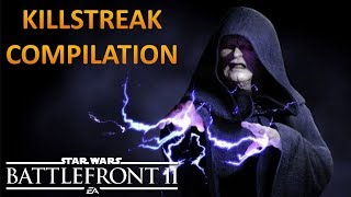 Emperor Palpatine killstreak compilation - Star Wars Battlefront 2