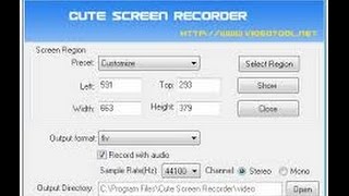[Thủ thuật]-Hướng dẫn tải và sử dụng cute screen recorder