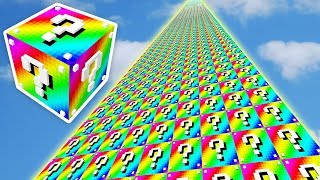 999.999.999 METRE GÖKKUŞAĞI ŞANS BLOKLARI KULESİ - Minecraft