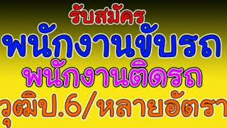 หางาน พนักงานขับรถ /พนักงานติดรถ วุฒิ ป.6 รับหลายอัตรา สนใจสมัครเลย