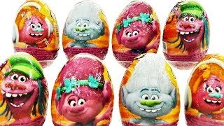 TROLLS HUEVOS KINDER SORPRESA con Poppy, Diamante, Branch (Ramón), Cooper, DY Suky
