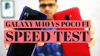 Galaxy M40 vs Poco F1 Speedtest, PUBG Comparison