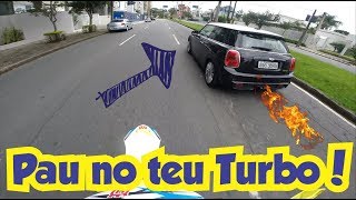Canal do Coruja - Pau no Playboy Turbão Mini Cooper - Motovlog Comic