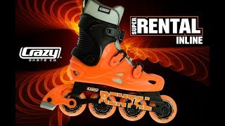 Super Rental Inline Skate by Crazy Skates