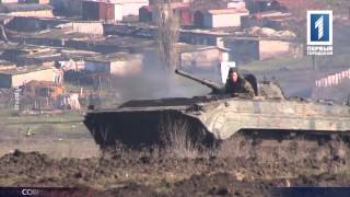 Солдаты провели учения на Черноморском полигоне
