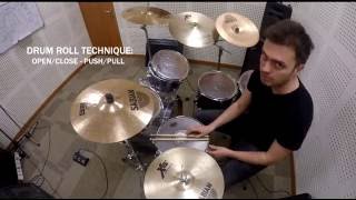 Drum Tutorial - Open-Close/Push-Pull Technique