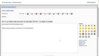 how to insert youtube video into phpBB forum posts