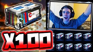 HUGE 100 ACCELERATOR CRATE OPENING!! ( I Won!! | Rocket League )