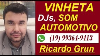 VINHETA ABERTURA PARA DJ DJS SOM AUTOMOTIVO PAREDÃO - Locutor voz impacto