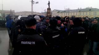 Задержание участника митинга против коррупции в Петрозаводске