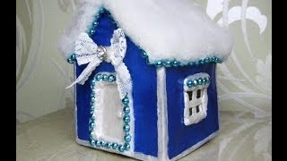 DIY Домик своими руками. Папье-маше. Мастер-класс \ Papier mache Camping \ Paper crafts