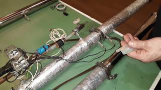 Спиртовая стеклянная ректификационная колонна. Новый узел отбора и дефлегматор.