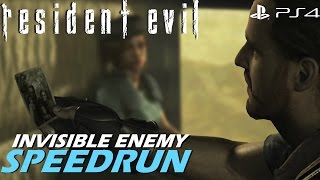 Resident Evil HD Remaster - Invisible Enemy Speedrun Full Walkthrough
