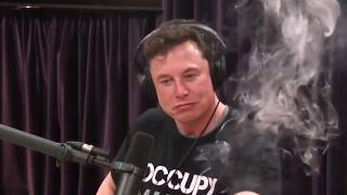Elon Musk smokes weed for the first time!