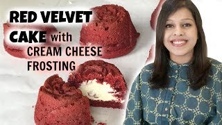 Checkout Eggless Red Velvet with Cream Cheese Frosting | By Kirti Bhoutika