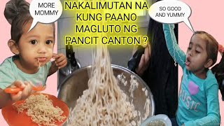 STAY AT HOME PINAY MOM IN CANADA- NAGLUTO AT PINAKAIN NG LUCKY ME PANCIT CANTON ANG MGA BATA