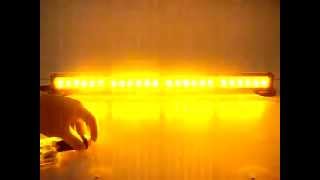 Emergency Warning Strobe 24 LED Amber Waterproof Magnets Strobe Light