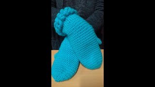 ВАРЕЖКИ. МАСТЕР-КЛАСС.ВЯЖЕМ КРЮЧКОМ.ПРОСТО И БЫСТРО!!!