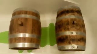 Дубовые бочки для выдержки напитков от А до Я - вымачивание водой.