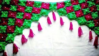 door hanging, woolen toran, toran,#17, by ||Santosh All Art||