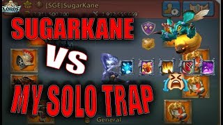 SUGARKANE VS MY SOLO TRAP - END OF TRAPS??! AWOKEN FAMILARS - LORDS MOBILE