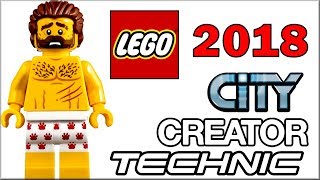 LEGO 2018 City, Creator, Technic наборы новинки Обзор